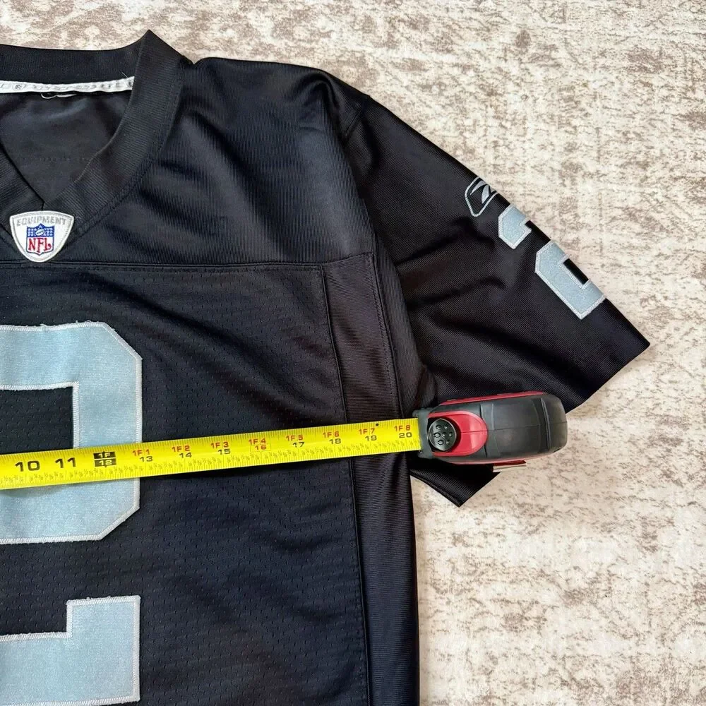 Reebok Oakland Raiders Russell #2 Regular Season Jersey Black/Silver Men’s S
